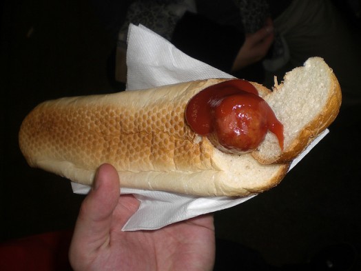 kaesekrainer hotdog